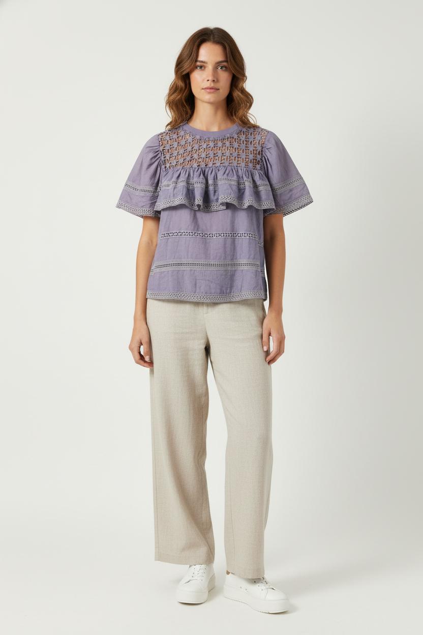 Blouse Violette - Taille S/36 de la marque Bérénice | PARAD73660 - Vendu par Paradigme - Image 1