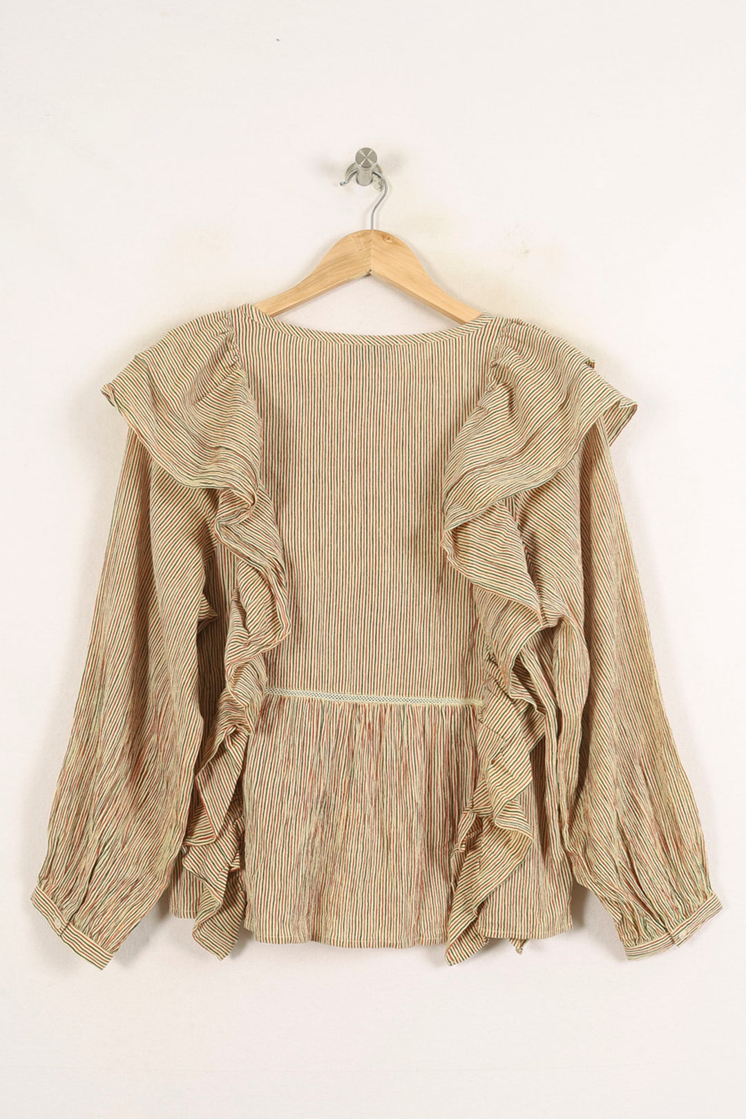Blouse Rayée Jaune et Rouge - Taille S/36 de la marque Bérénice | PARAD73664 - Vendu par Paradigme - Image 4