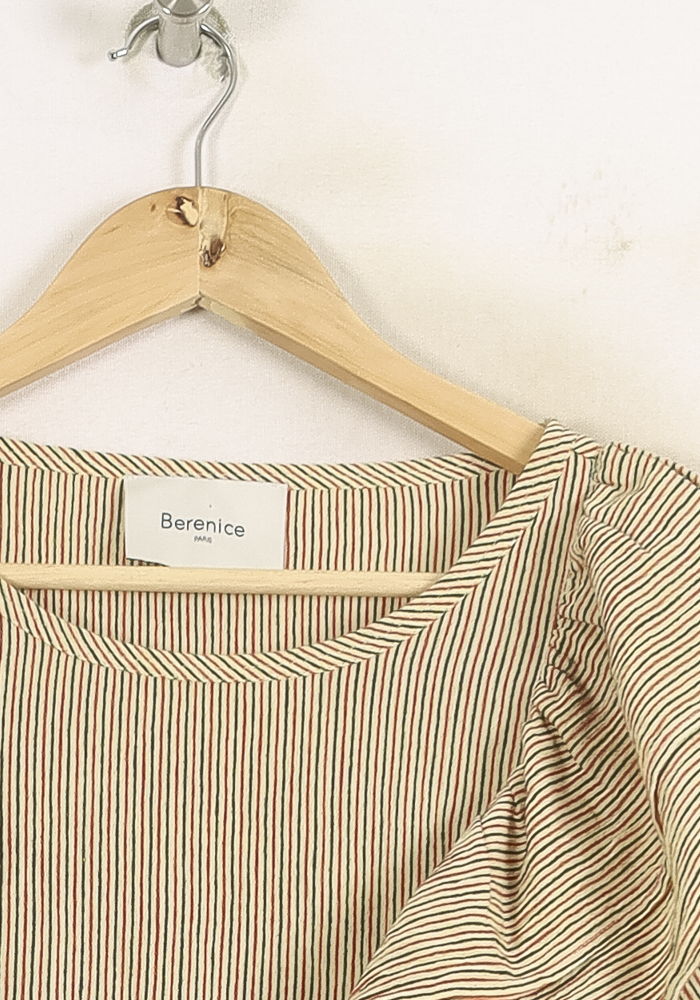 Blouse Rayée Jaune et Rouge - Taille S/36 de la marque Bérénice | PARAD73664 - Vendu par Paradigme - Image 3