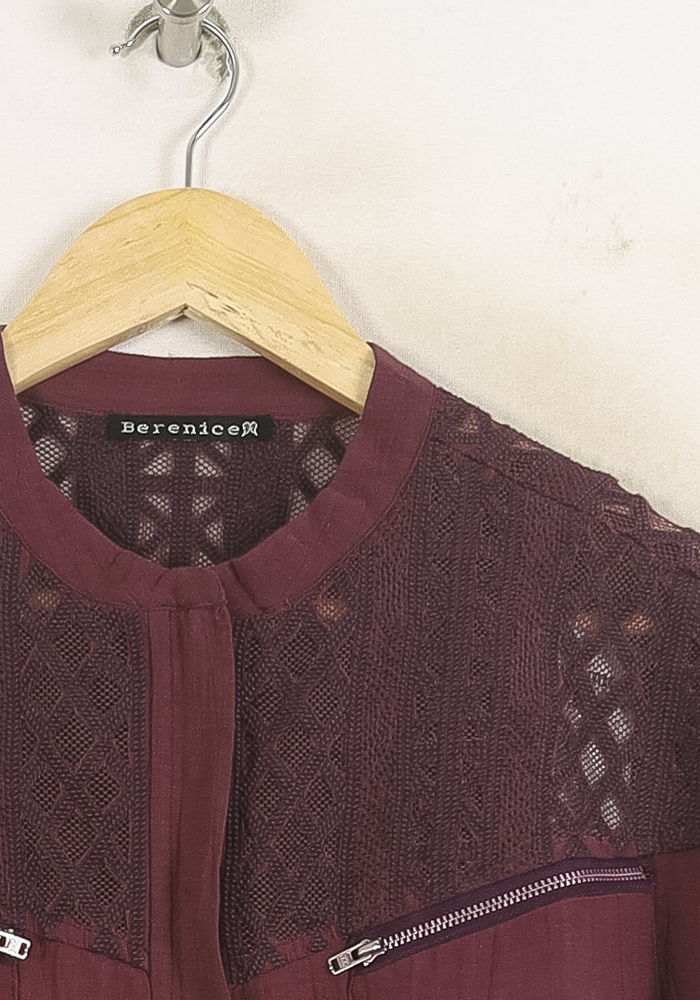Chemise Violette - Taille S/36 de la marque Bérénice | PARAD73665 - Vendu par Paradigme - Image 3