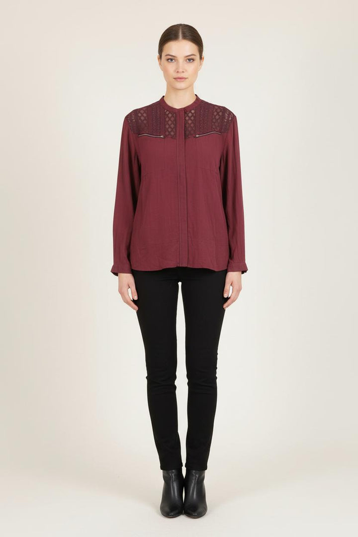 Chemise Violette - Taille S/36 de la marque Bérénice | PARAD73665 - Vendu par Paradigme - Image 1