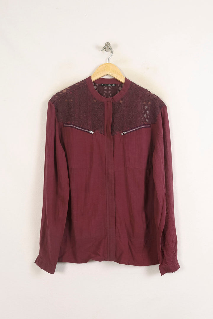 Chemise Violette - Taille S/36 de la marque Bérénice | PARAD73665 - Vendu par Paradigme - Image 2