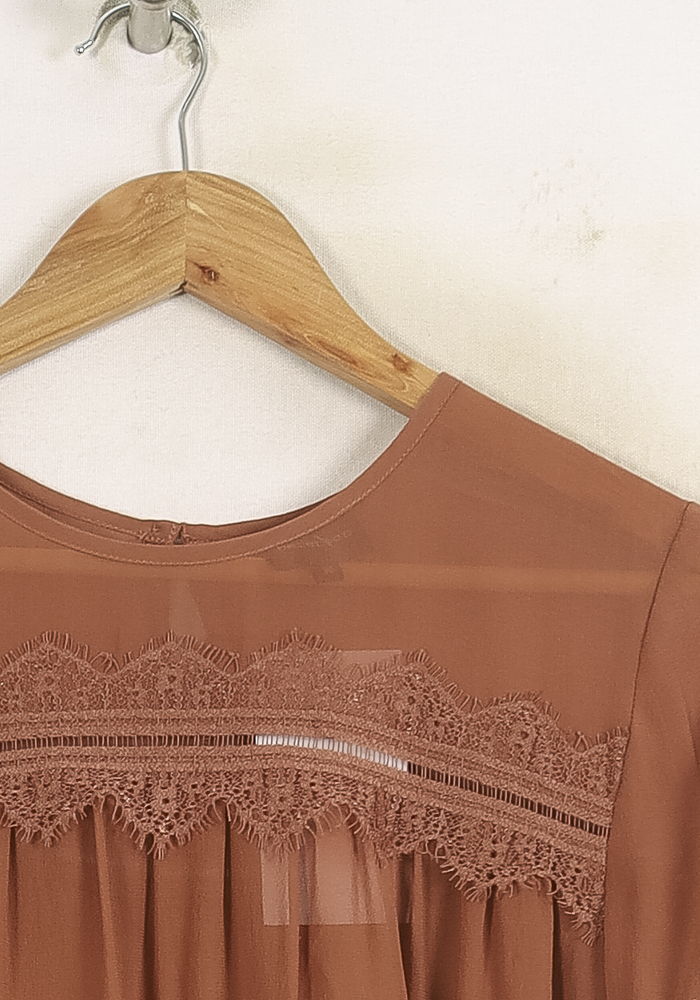 Blouse Marron - Taille S/36 de la marque Bérénice | PARAD73670 - Vendu par Paradigme - Image 3