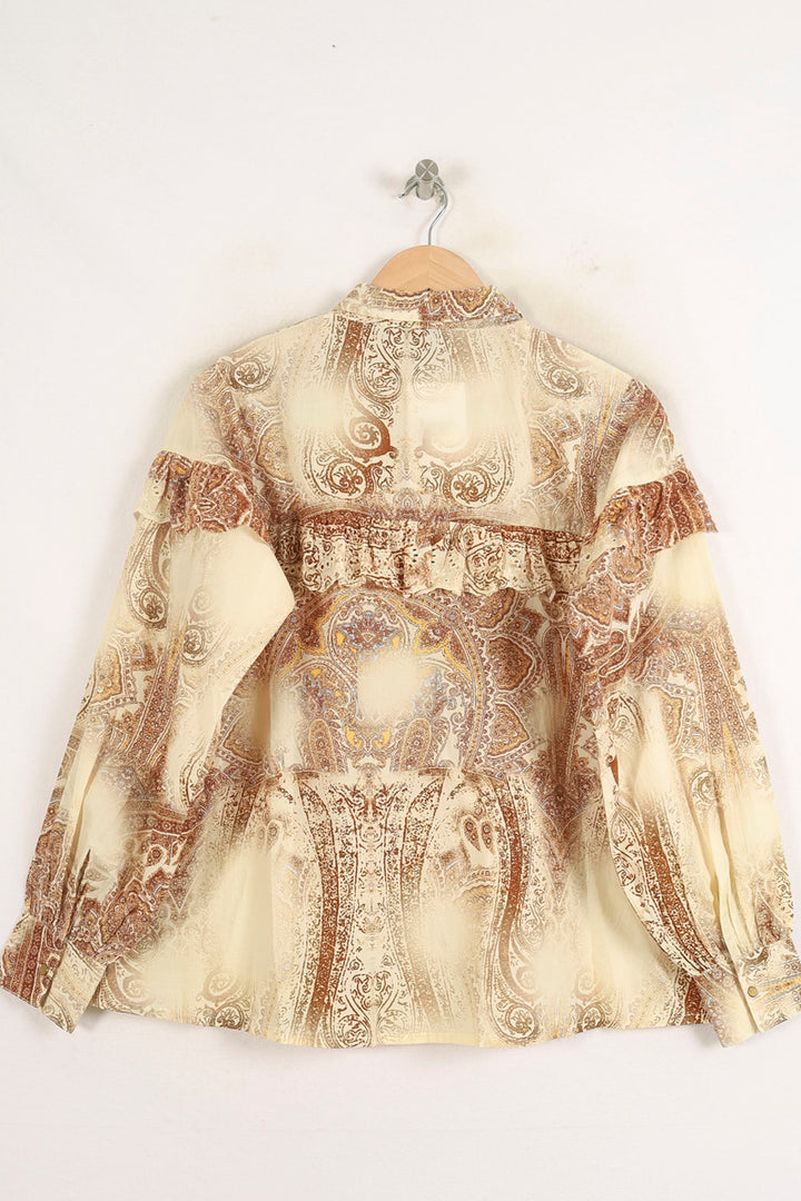 Chemise Beige et Marron - Taille S/36 de la marque Bérénice | PARAD73679 - Vendu par Paradigme - Image 4