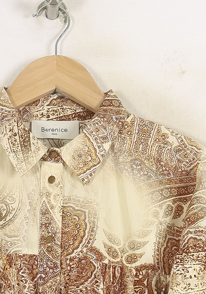 Chemise Beige et Marron - Taille S/36 de la marque Bérénice | PARAD73679 - Vendu par Paradigme - Image 3