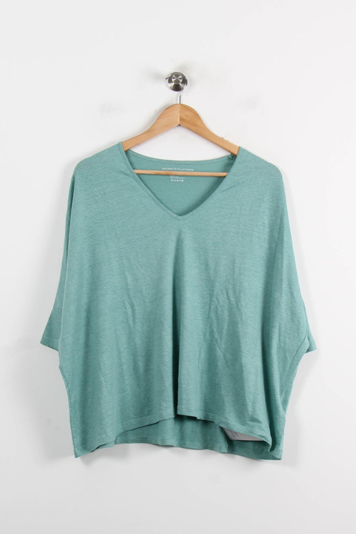 Tee-shirt Vert - Taille S/36 de la marque Majestic Filatures | PARAD73684 - Vendu par Paradigme - Image 2