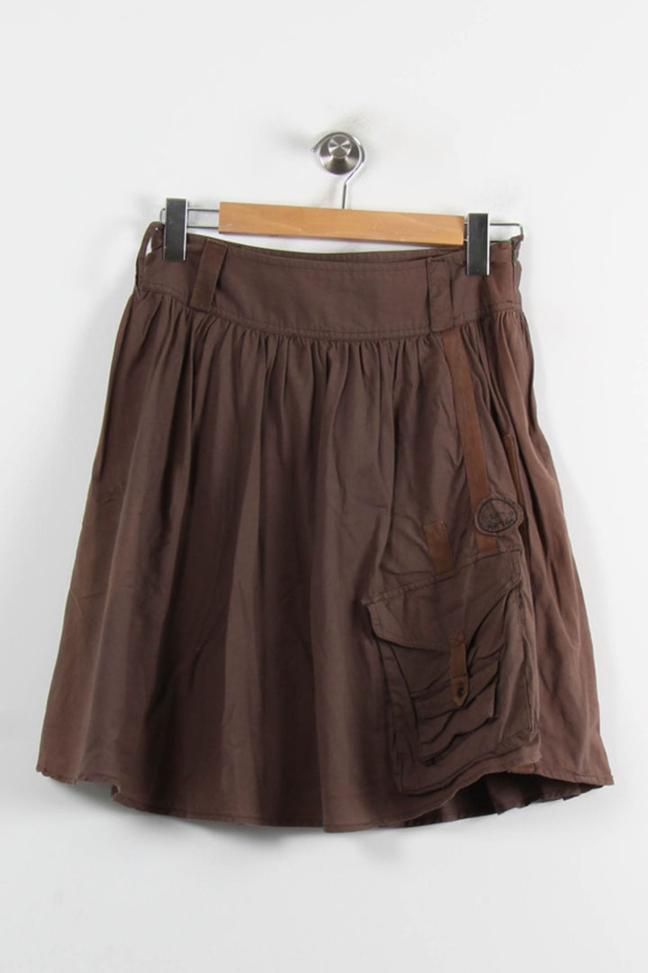 Jupe Midi Marron - Taille S/36 de la marque Lee | PARAD73700 - Vendu par Paradigme - Image 2