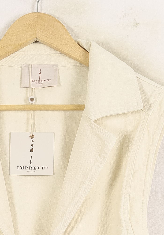 Veste Sans Manches Beige - Taille M/38 de la marque Imprevu | PARAD73702 - Vendu par Paradigme - Image 3