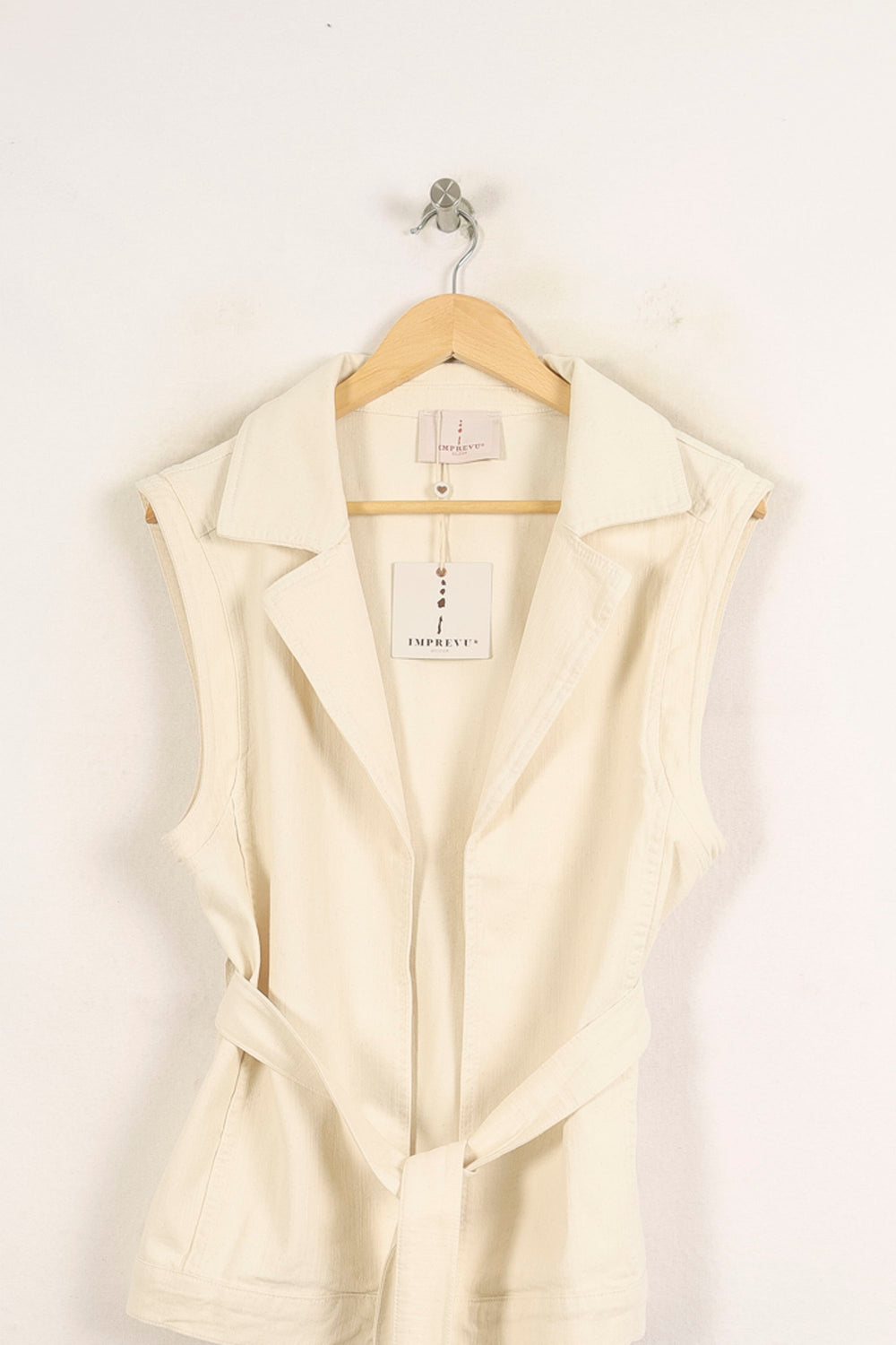 Veste Sans Manches Beige - Taille M/38 de la marque Imprevu | PARAD73702 - Vendu par Paradigme - Image 2