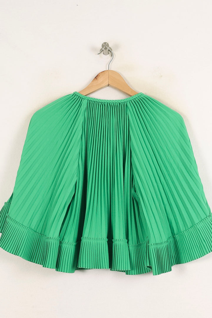 Blouse Plissée Verte - Taille S/36 de la marque Maje | PARAD73710 - Vendu par Paradigme - Image 4