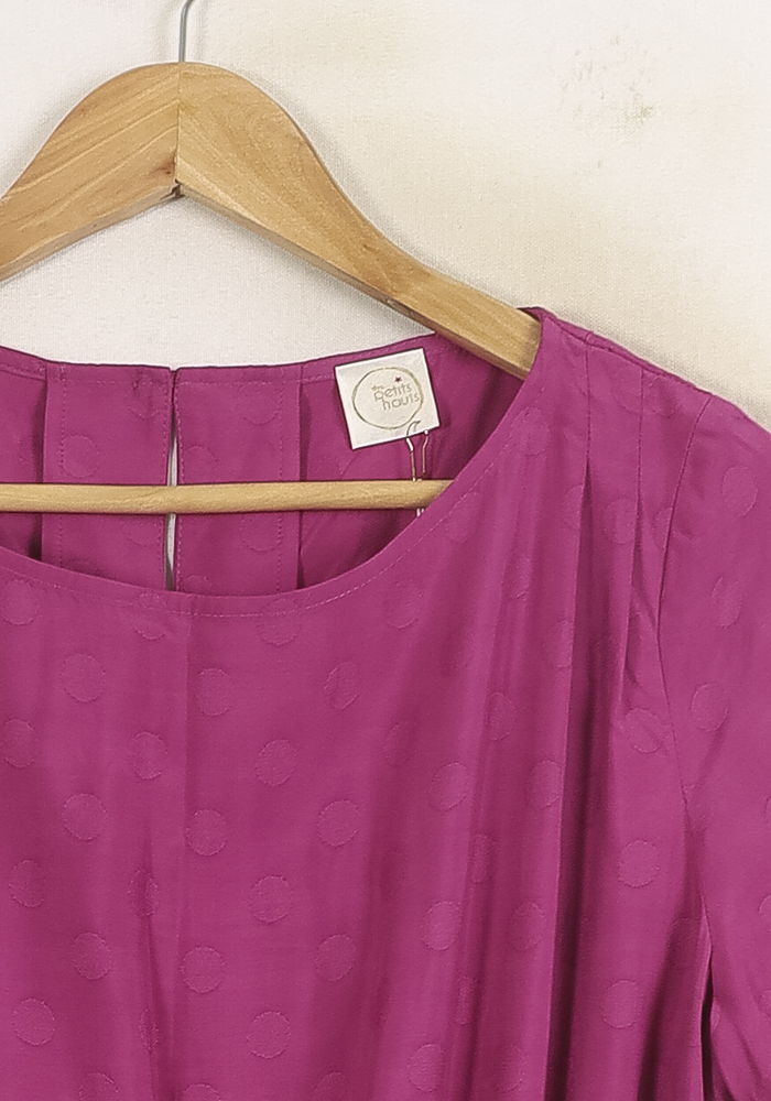 Robe Courte Violette - Taille L/40 de la marque Des petits hauts | PARAD73713 - Vendu par Paradigme - Image 3