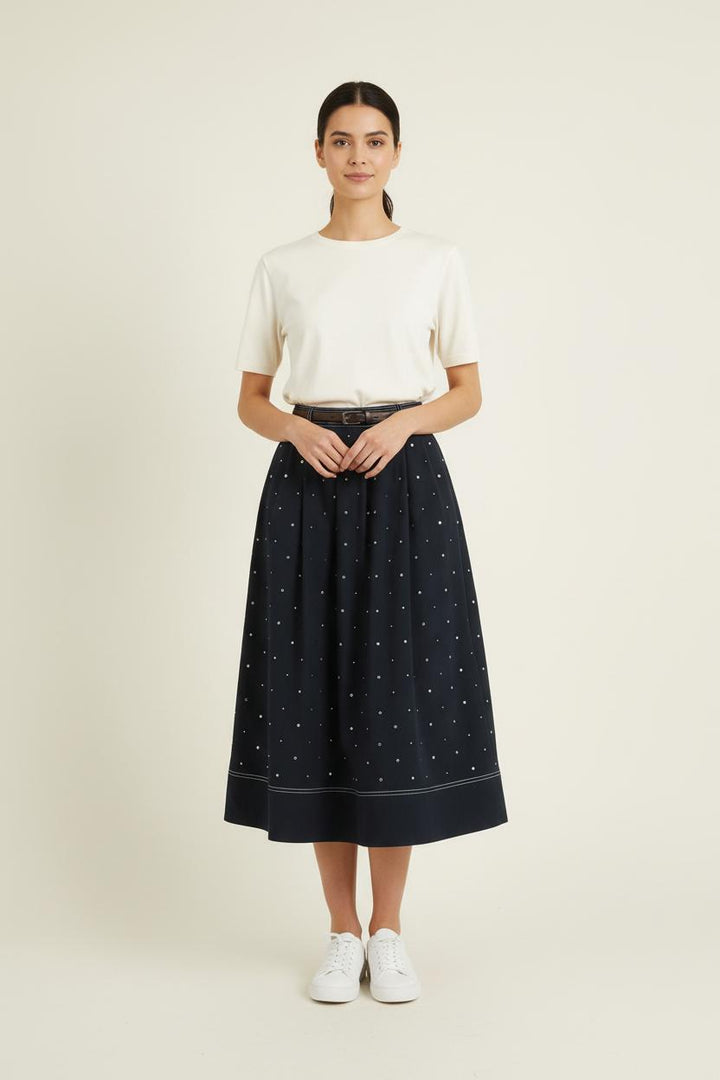 Jupe Midi Bleue - Taille XS/34 de la marque Maje | PARAD73721 - Vendu par Paradigme - Image 1
