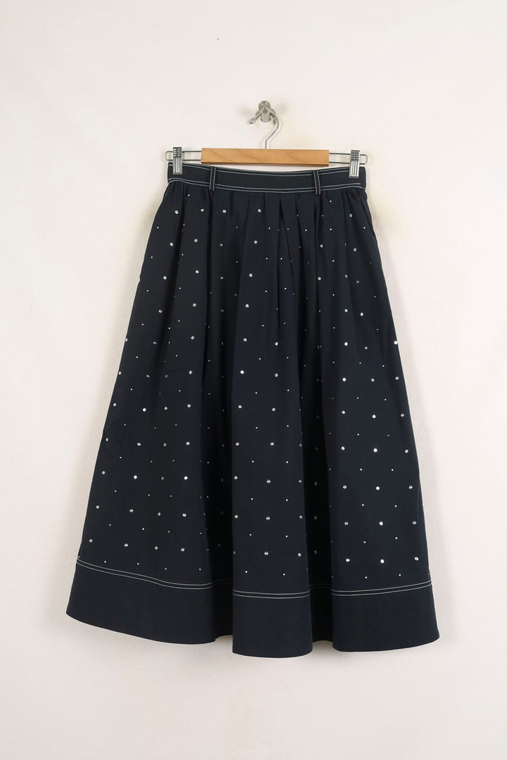 Jupe Midi Bleue - Taille XS/34 de la marque Maje | PARAD73721 - Vendu par Paradigme - Image 2