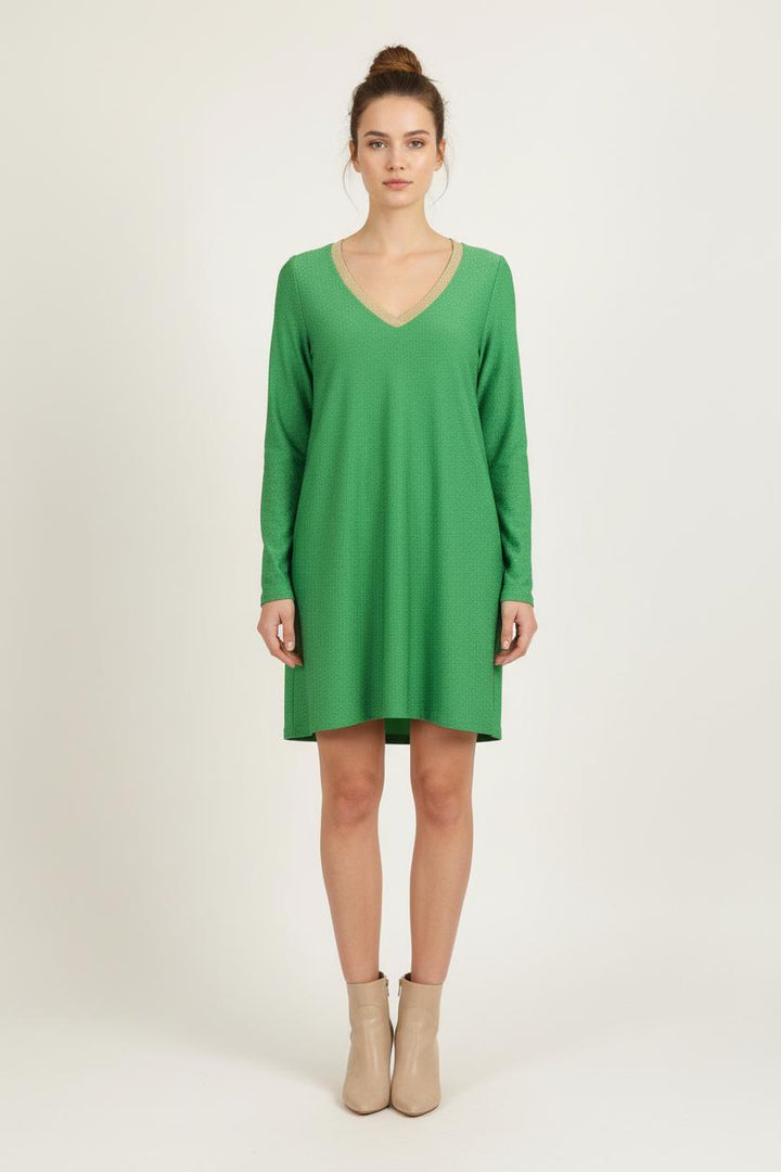 Robe Courte Verte et Beige - Taille S/36 de la marque Imprevu | PARAD73739 - Vendu par Paradigme - Image 1