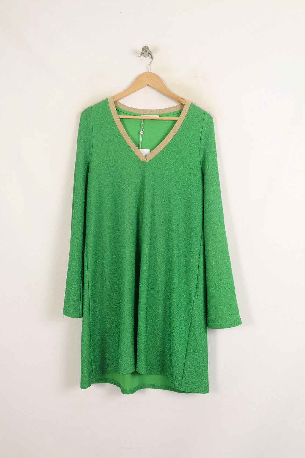 Robe Courte Verte et Beige - Taille S/36 de la marque Imprevu | PARAD73739 - Vendu par Paradigme - Image 2