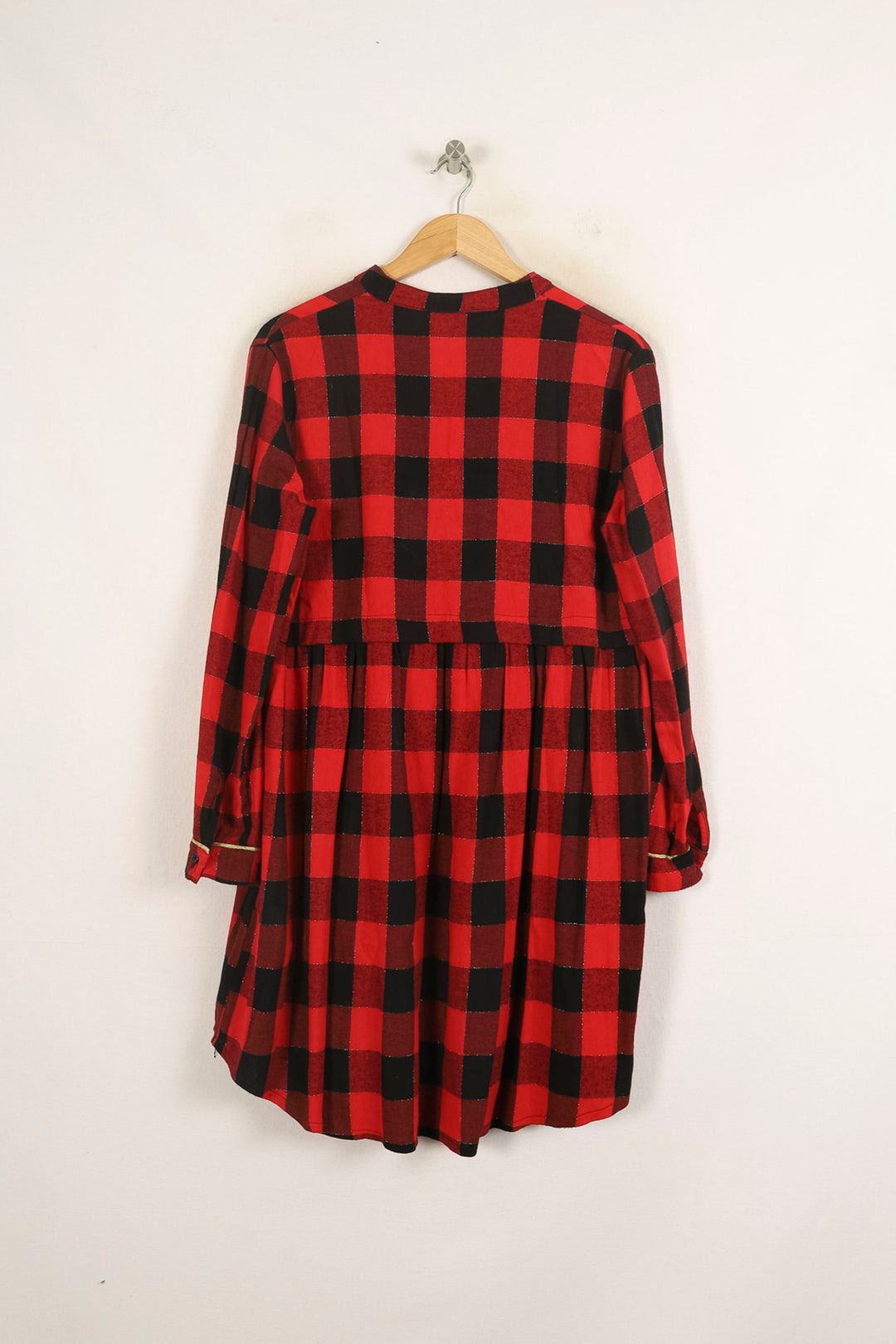 Robe Chemise Rouge et Noire - Taille S/36 de la marque Imprevu | PARAD73740 - Vendu par Paradigme - Image 4