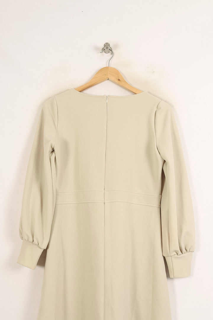 Robe Courte Beige et Noire - Taille L/40 de la marque Sandro | PARAD73767 - Vendu par Paradigme - Image 4