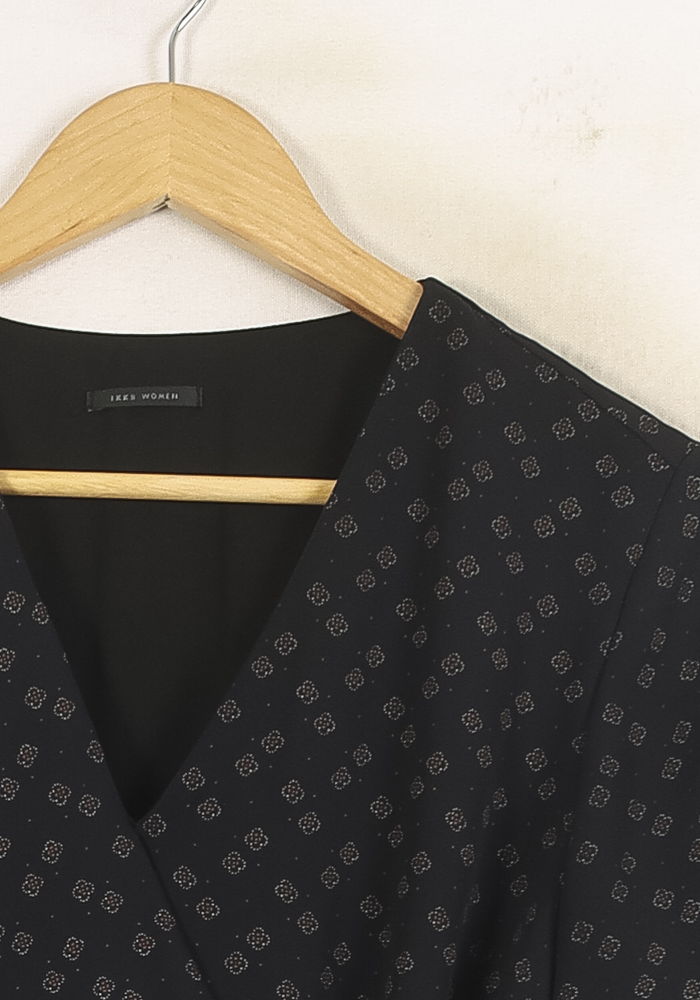 Robe Portefeuille Noire - Taille L/40 de la marque IKKS | PARAD73771 - Vendu par Paradigme - Image 3