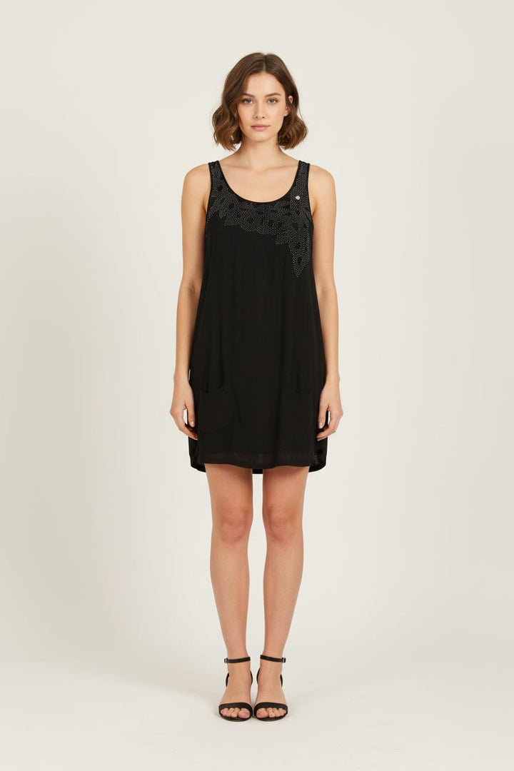 Robe Sans Manches Noire - Taille L/40 de la marque One Step | PARAD73783 - Vendu par Paradigme - Image 1
