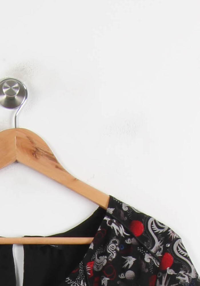 Robe Noire et Multicolore - Taille XL/42 de la marque IKKS | PARAD73785 - Vendu par Paradigme - Image 3