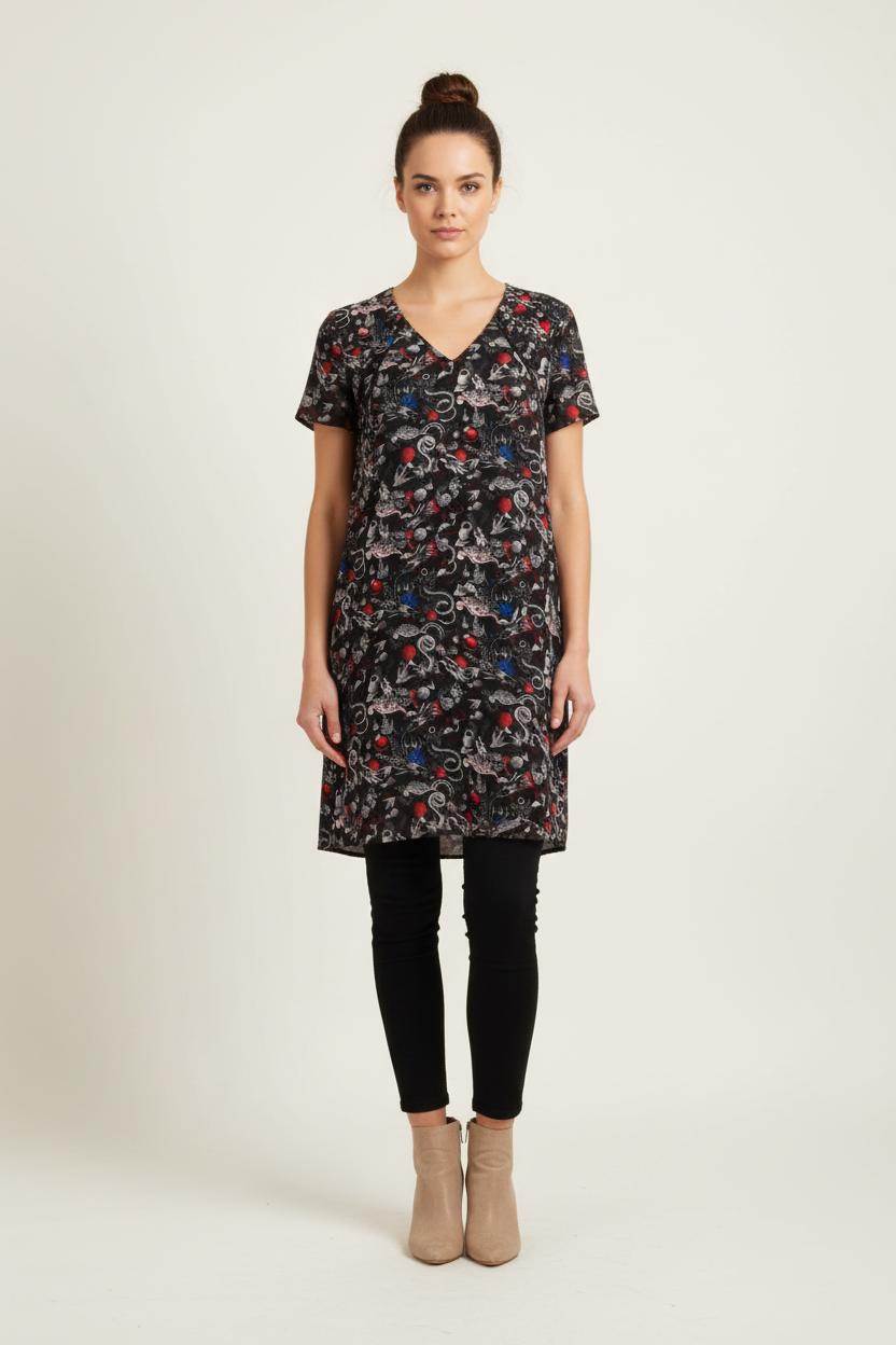 Robe Noire et Multicolore - Taille XL/42 de la marque IKKS | PARAD73785 - Vendu par Paradigme - Image 1