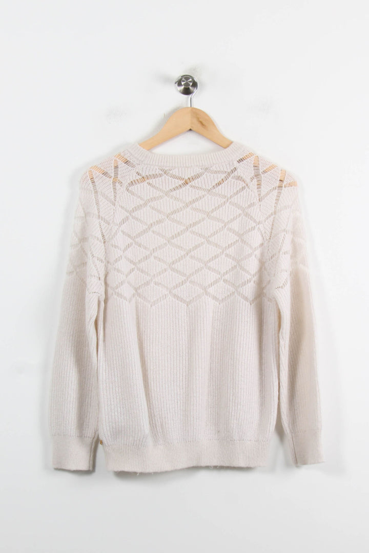 Pull Blanc - Taille XS/34 de la marque I.Code | PARAD73789 - Vendu par Paradigme - Image 4