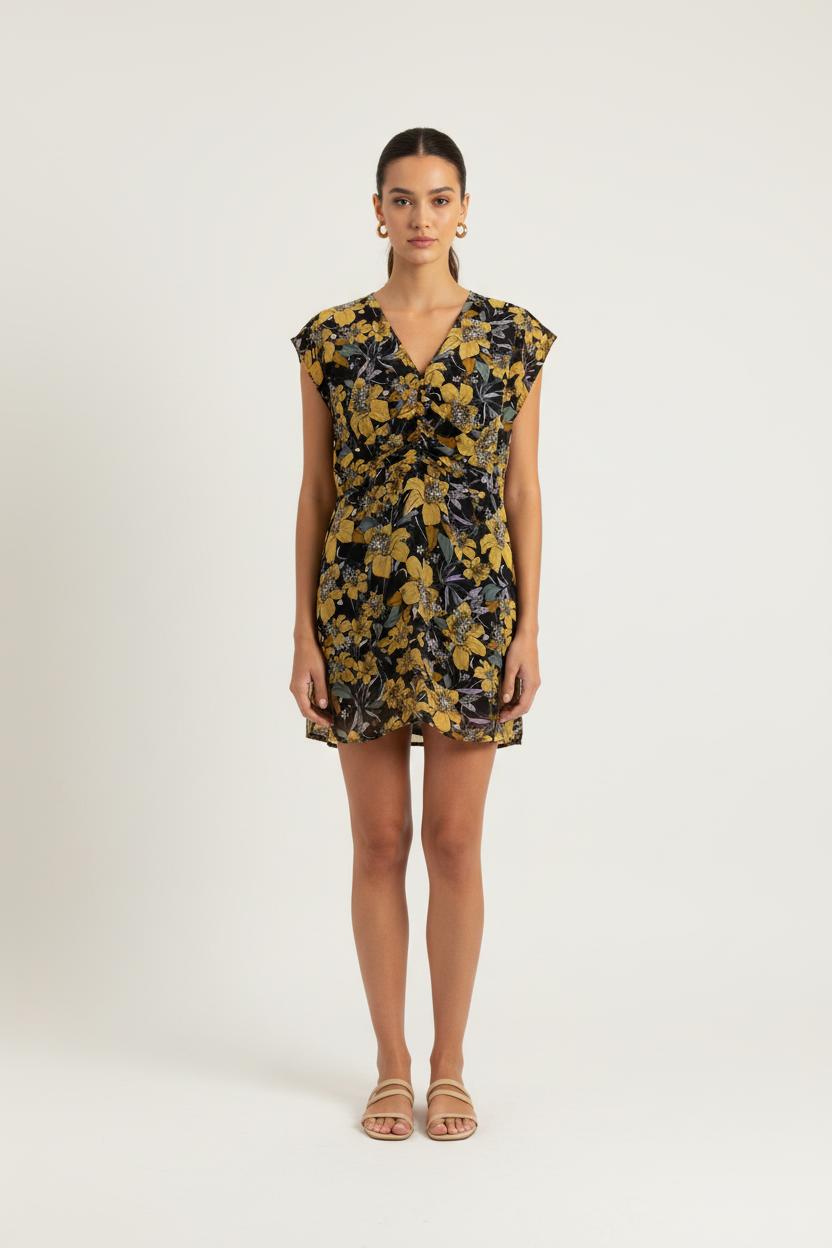 Blouse Noire et Jaune - Taille XL/42 de la marque IKKS | PARAD73794 - Vendu par Paradigme - Image 1