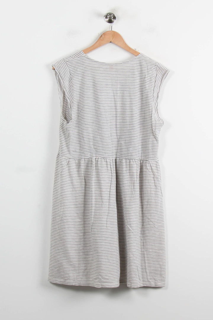 Robe Courte Blanche et Grise - Taille L/40 de la marque Des petits hauts | PARAD73800 - Vendu par Paradigme - Image 4