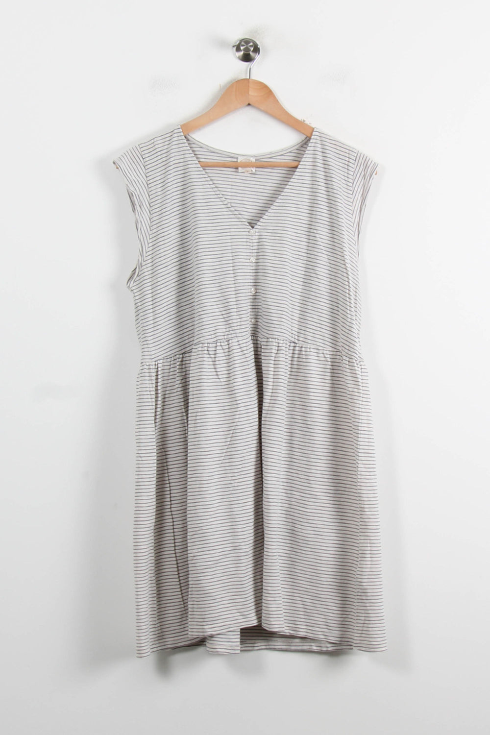 Robe Courte Blanche et Grise - Taille L/40 de la marque Des petits hauts | PARAD73800 - Vendu par Paradigme - Image 2