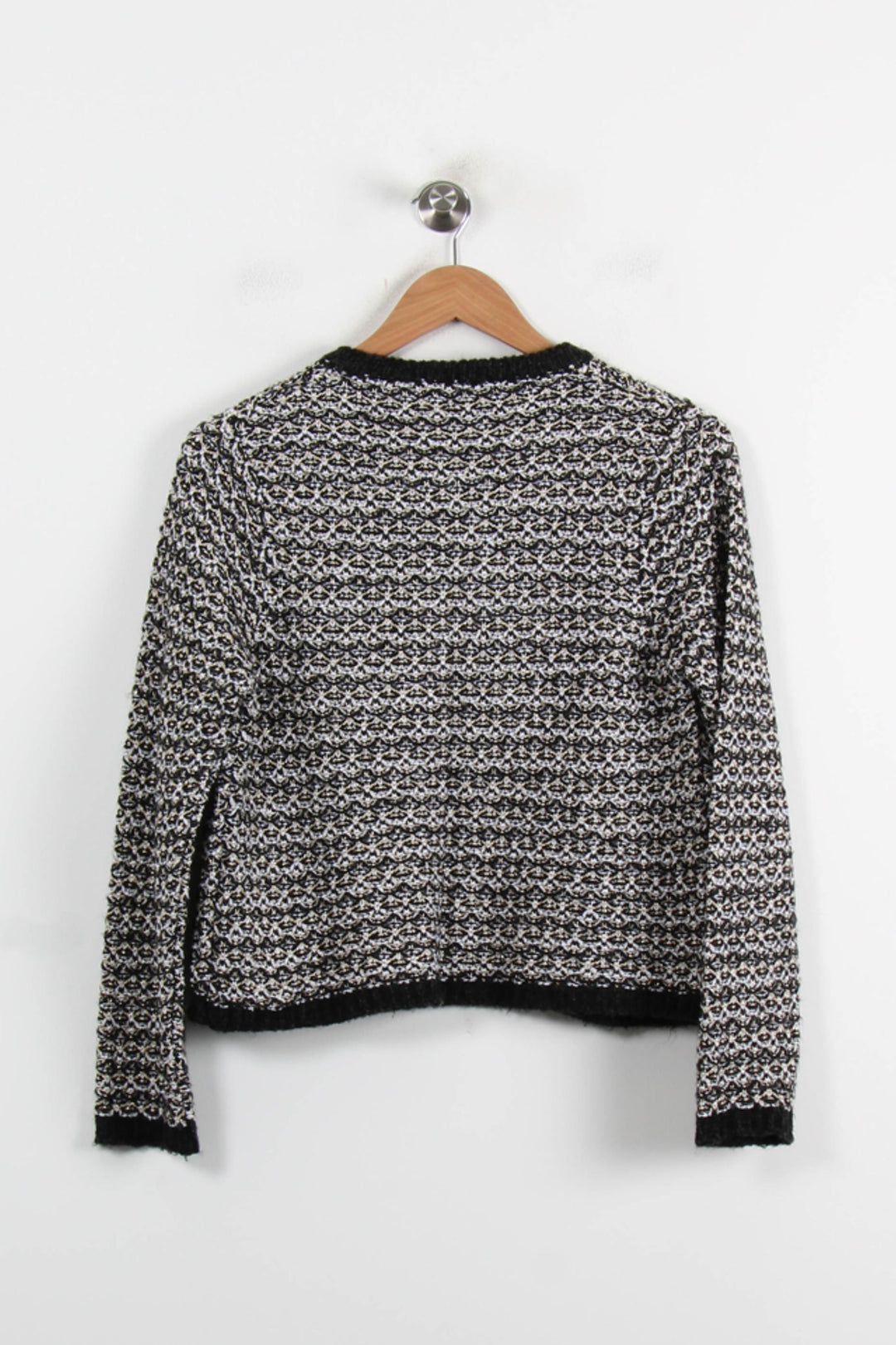Gilet Noir et Blanc - Taille XS/34 de la marque La Fée Maraboutée | PARAD73802 - Vendu par Paradigme - Image 4