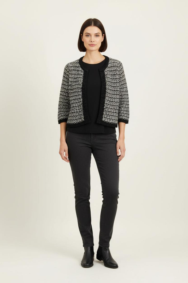 Gilet Noir et Blanc - Taille XS/34 de la marque La Fée Maraboutée | PARAD73802 - Vendu par Paradigme - Image 1