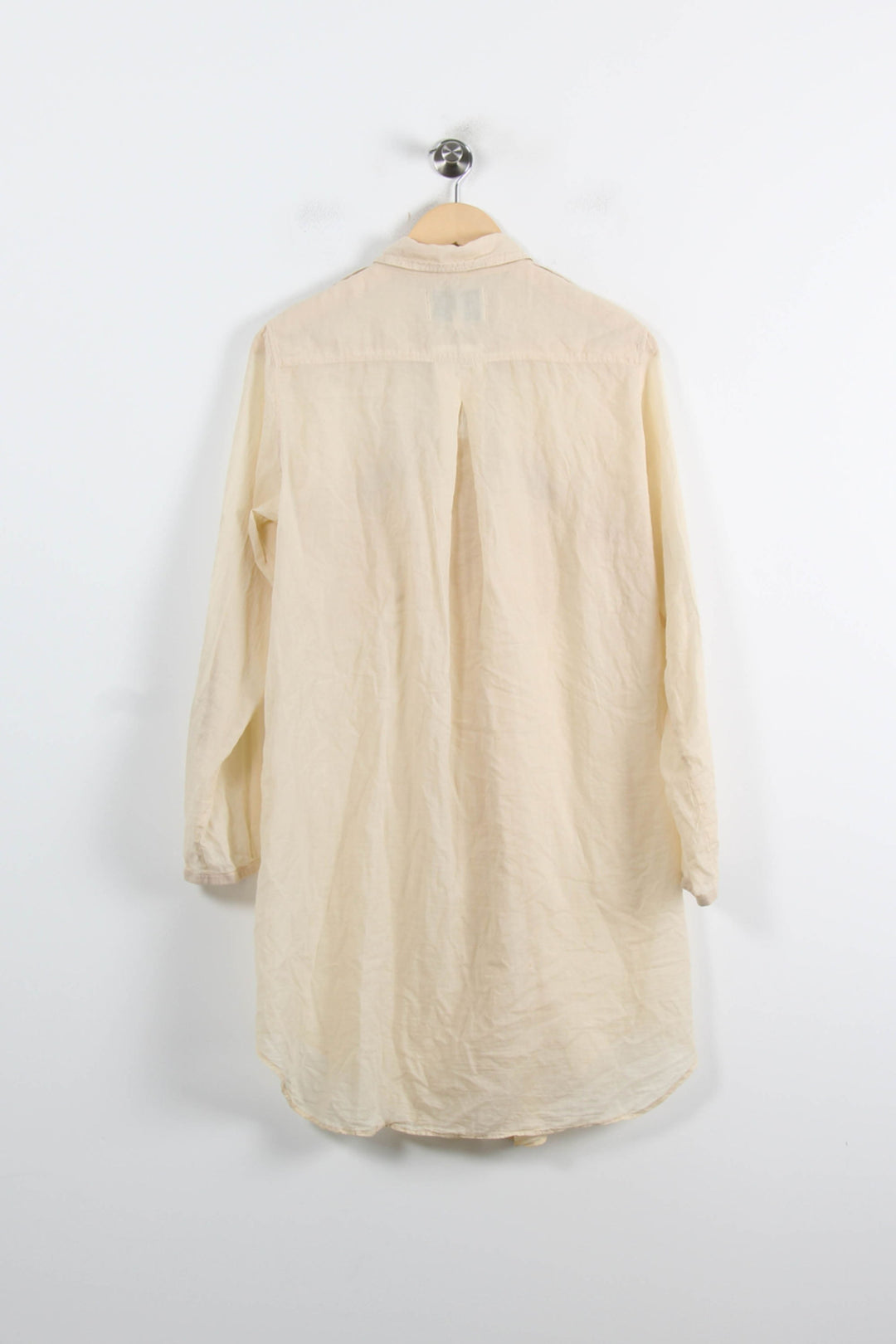 Chemise Longue Beige - Taille M/38 de la marque Claudie Pierlot | PARAD73809 - Vendu par Paradigme - Image 4