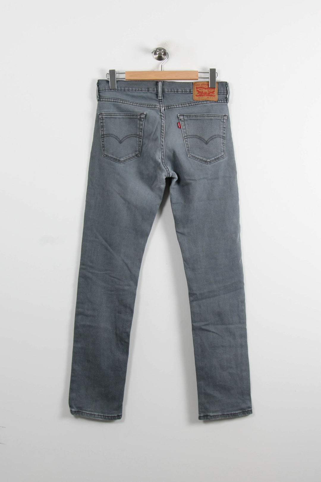 Jean Slim Gris - Taille L/40 de la marque Levi's | PARAD73810 - Vendu par Paradigme - Image 4