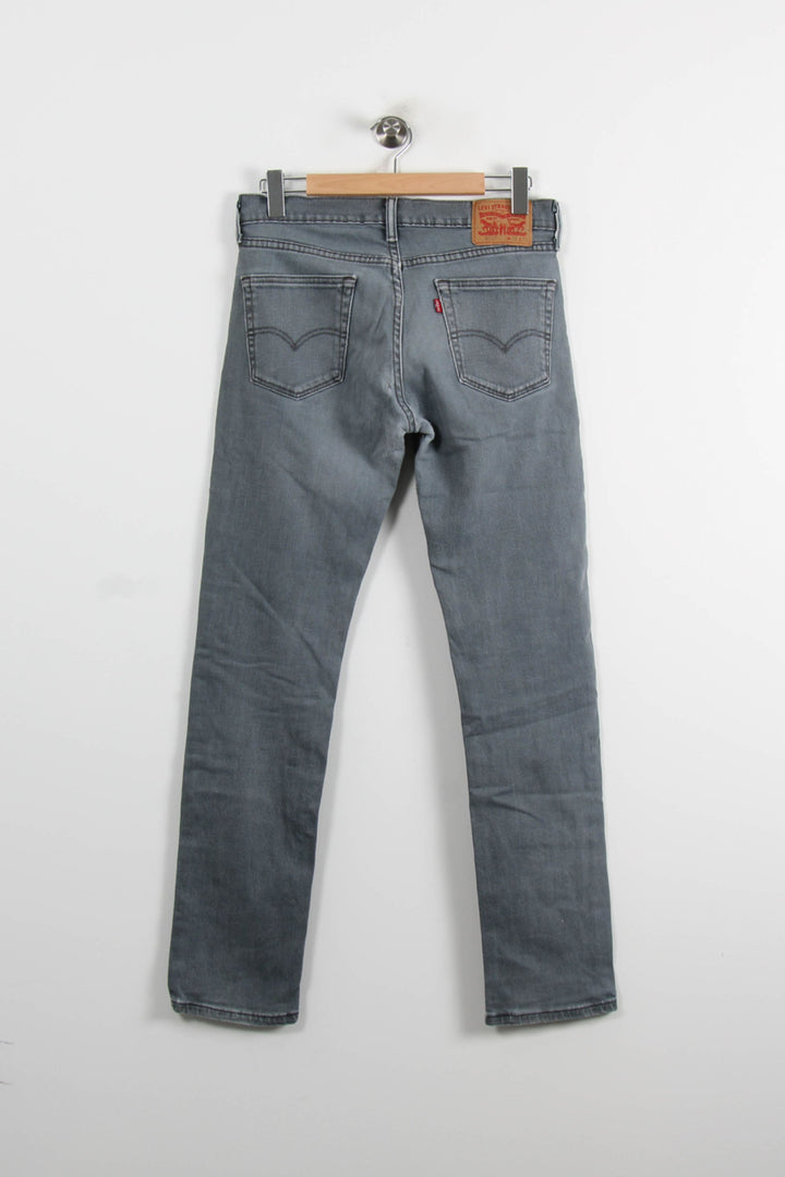 Jean Slim Gris - Taille L/40 de la marque Levi's | PARAD73810 - Vendu par Paradigme - Image 4