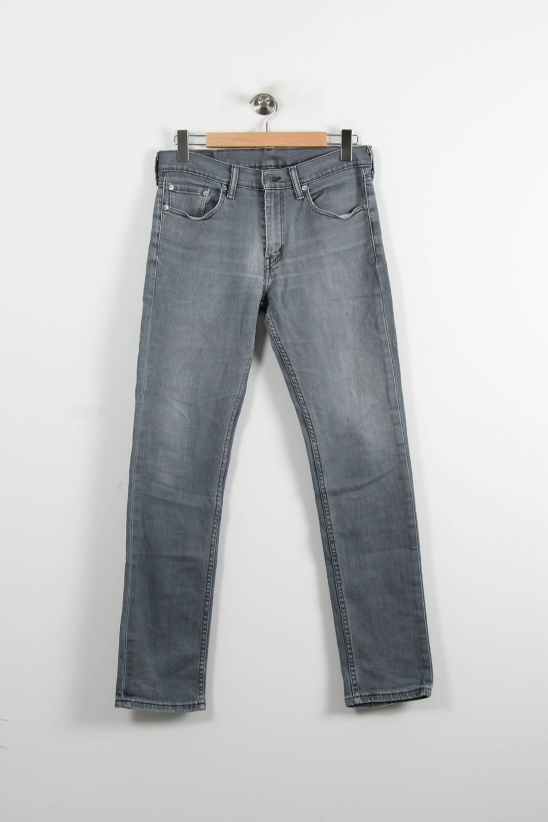 Jean Slim Gris - Taille L/40 de la marque Levi's | PARAD73810 - Vendu par Paradigme - Image 2