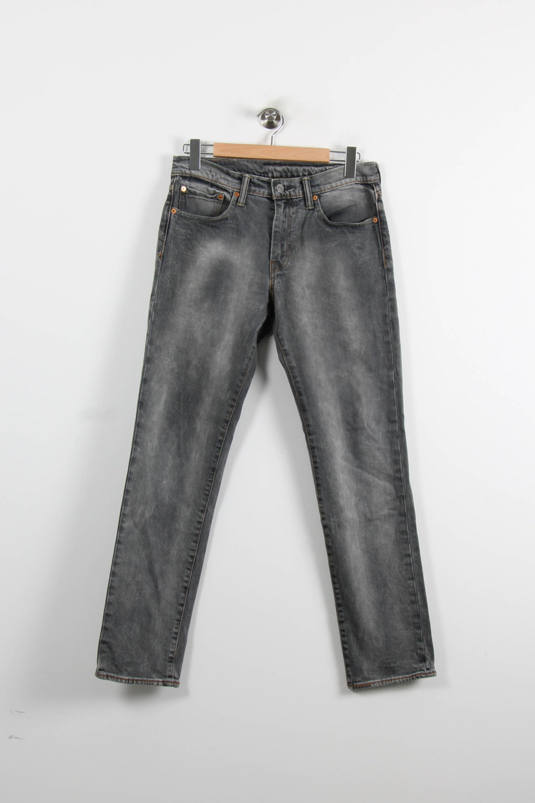 Jean Slim Gris - Taille L/40 de la marque Levi's | PARAD73812 - Vendu par Paradigme - Image 2