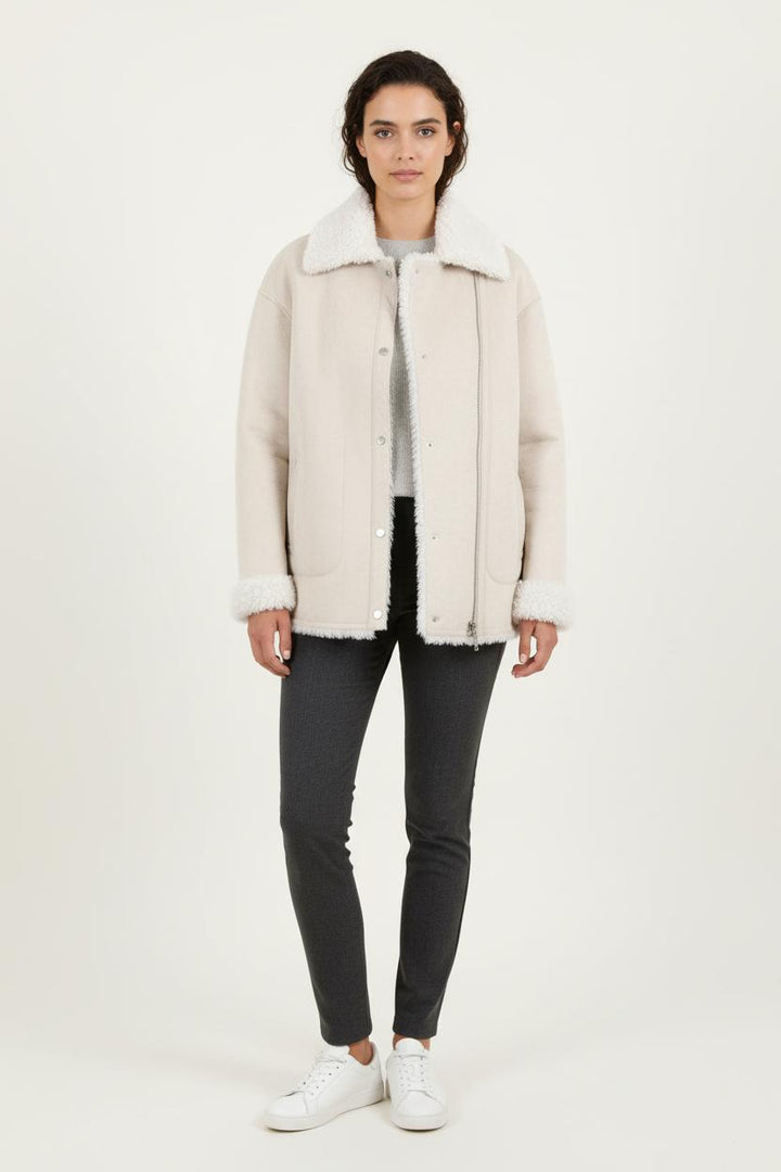 Manteau Blanc - Taille L/40 de la marque Caroll | PARAD73816 - Vendu par Paradigme - Image 1