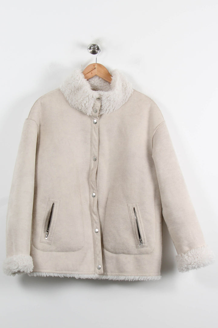 Manteau Blanc - Taille L/40 de la marque Caroll | PARAD73816 - Vendu par Paradigme - Image 2