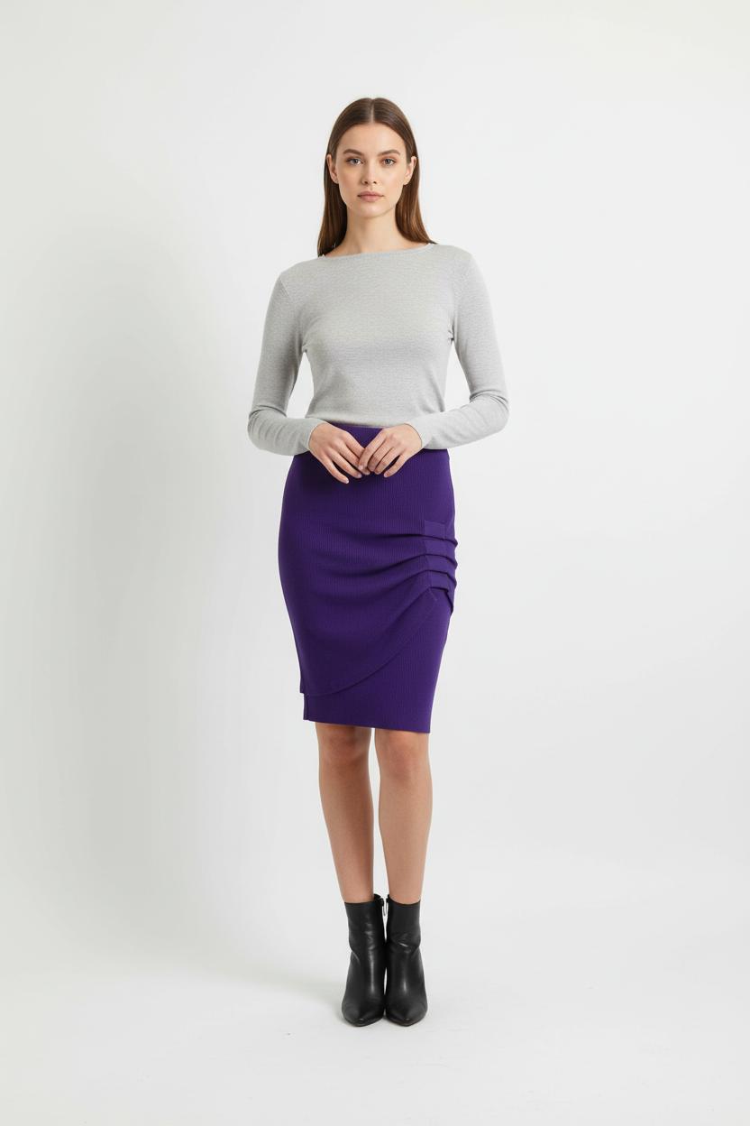 Jupe Courte Violette - Taille S/36 de la marque IRO | PARAD73832 - Vendu par Paradigme - Image 1