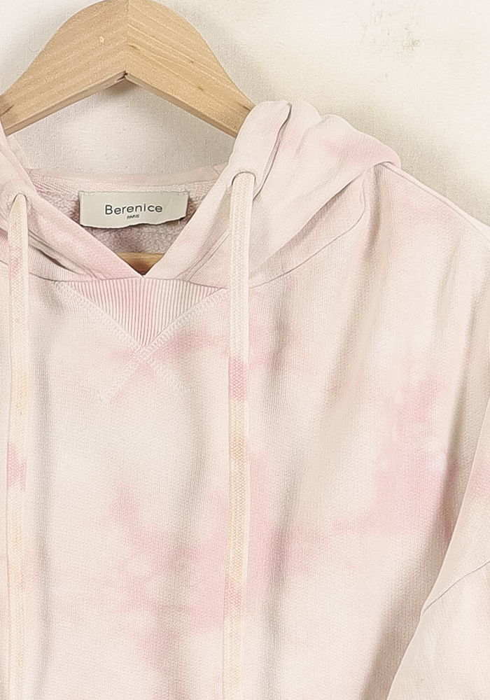 Sweat à Capuche Rose et Blanc - Taille XS/34 de la marque Bérénice | PARAD73845 - Vendu par Paradigme - Image 3