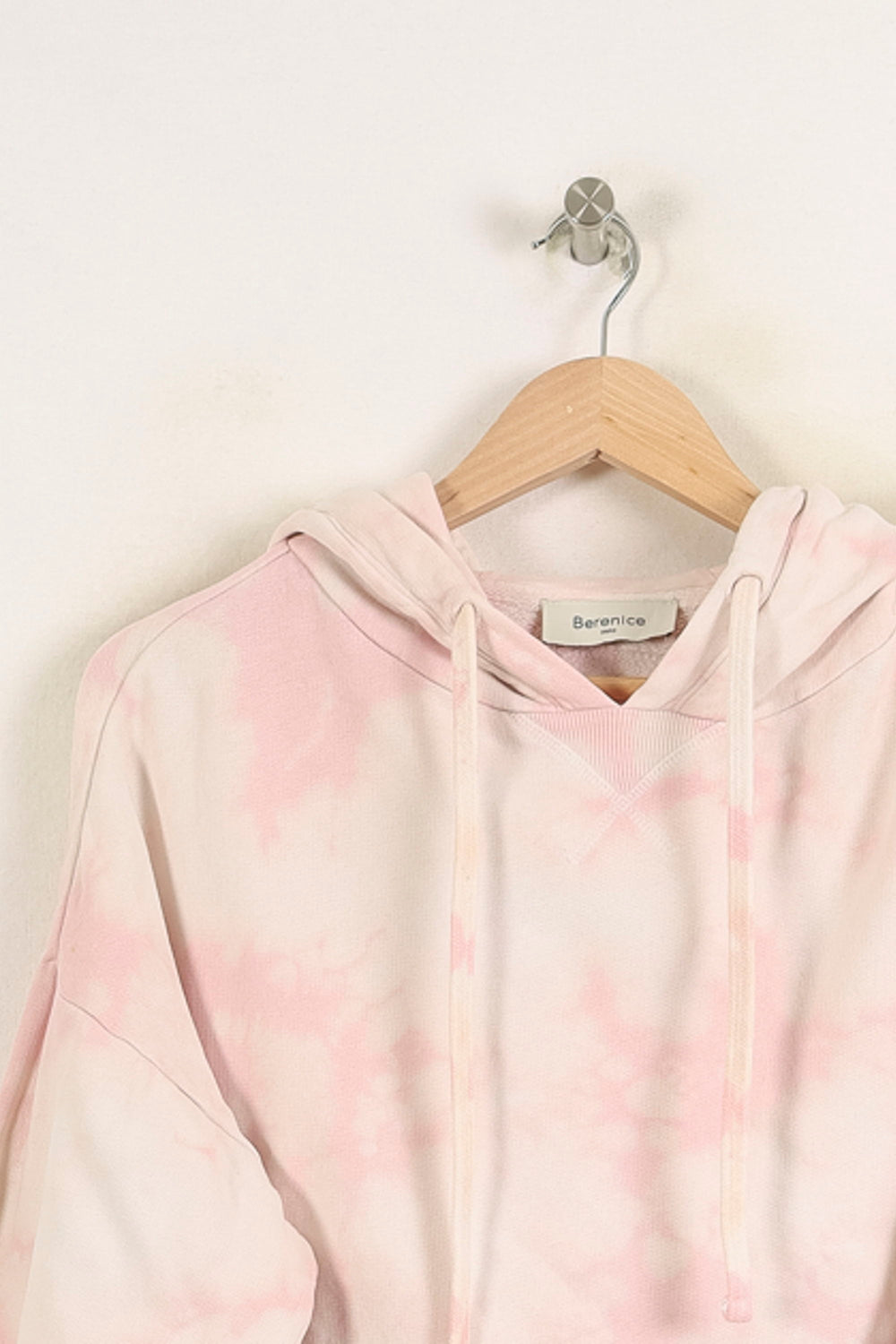 Sweat à Capuche Rose et Blanc - Taille XS/34 de la marque Bérénice | PARAD73845 - Vendu par Paradigme - Image 2