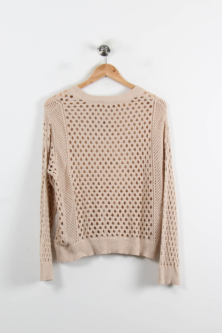 Pull Ajouré Beige - Taille XS/34 de la marque Bérénice | PARAD73846 - Vendu par Paradigme - Image 4