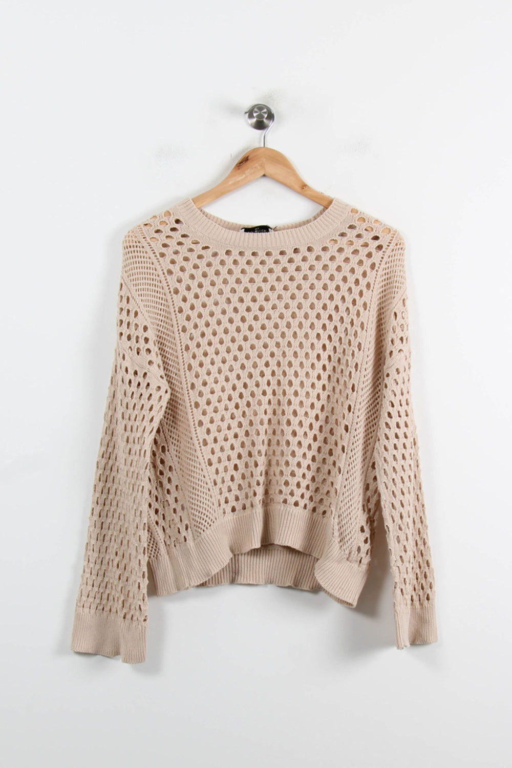 Pull Ajouré Beige - Taille XS/34 de la marque Bérénice | PARAD73846 - Vendu par Paradigme - Image 2