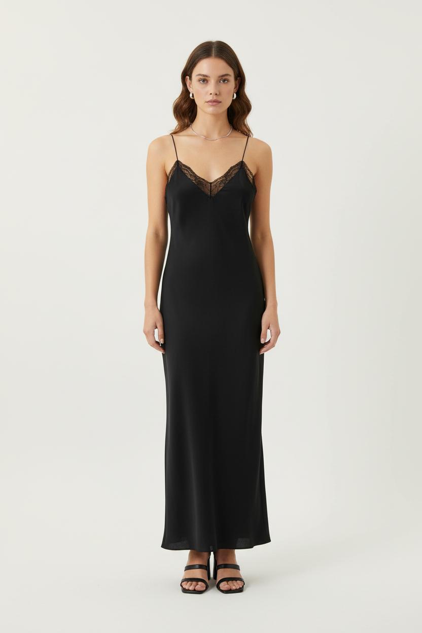 Robe Longue Noire - Taille M/38 de la marque ba&sh | PARAD73849 - Vendu par Paradigme - Image 1