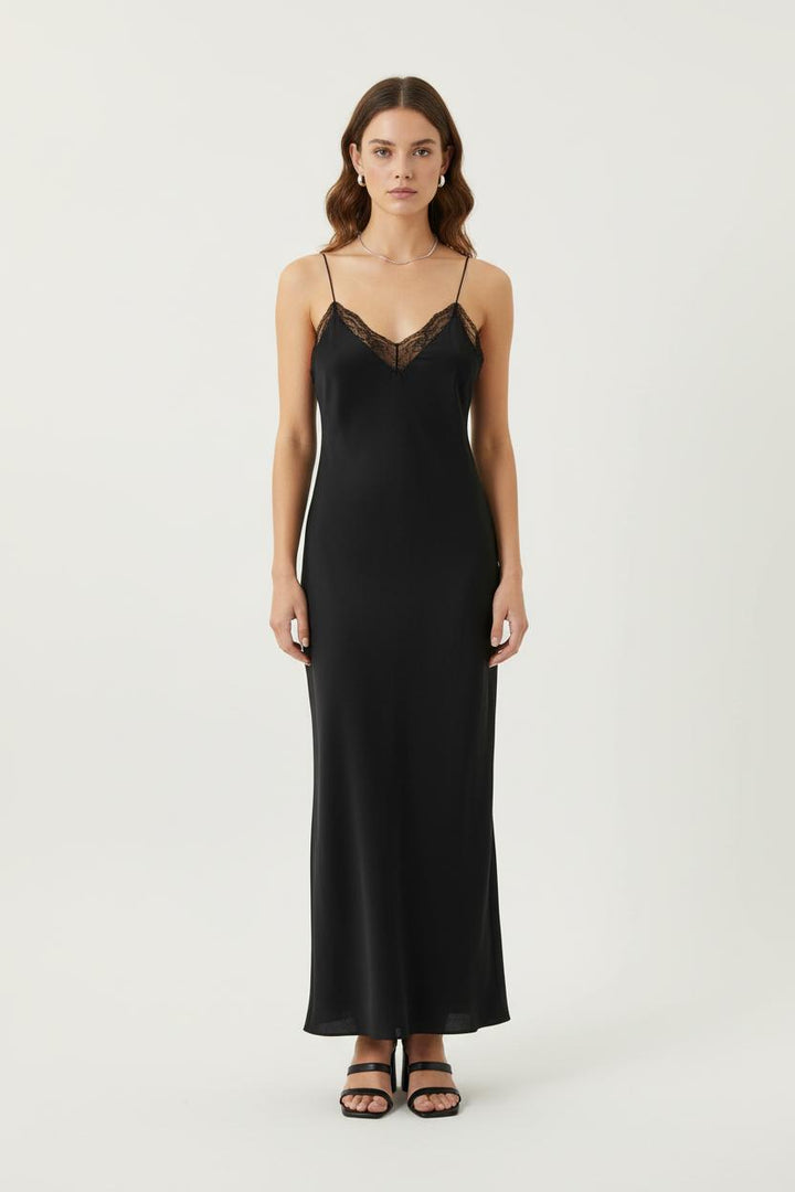 Robe Longue Noire - Taille M/38 de la marque ba&sh | PARAD73849 - Vendu par Paradigme - Image 1