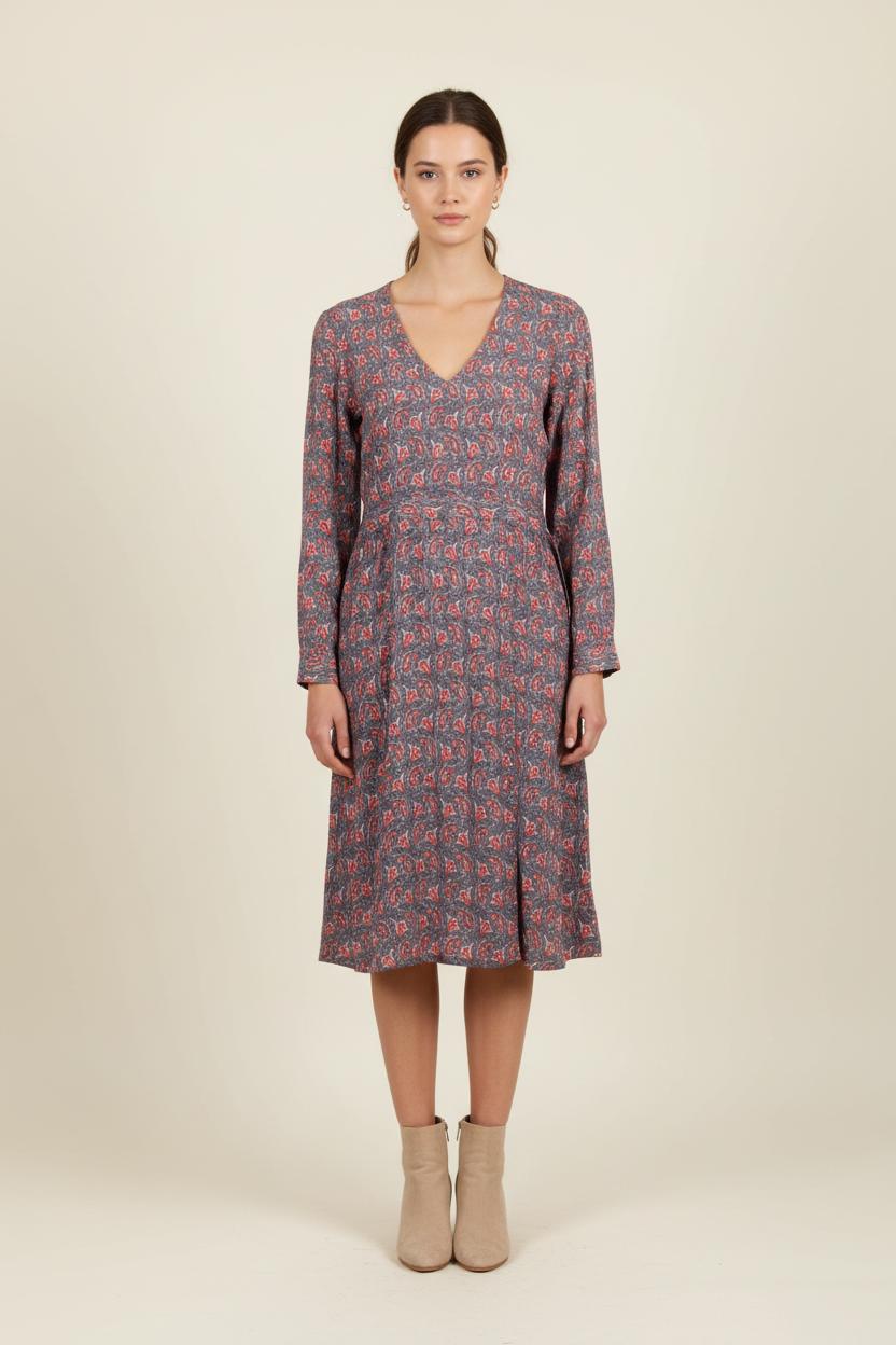 Robe Midi Bleue et Rose - Taille M/38 de la marque Karl Marc John | PARAD73850 - Vendu par Paradigme - Image 1