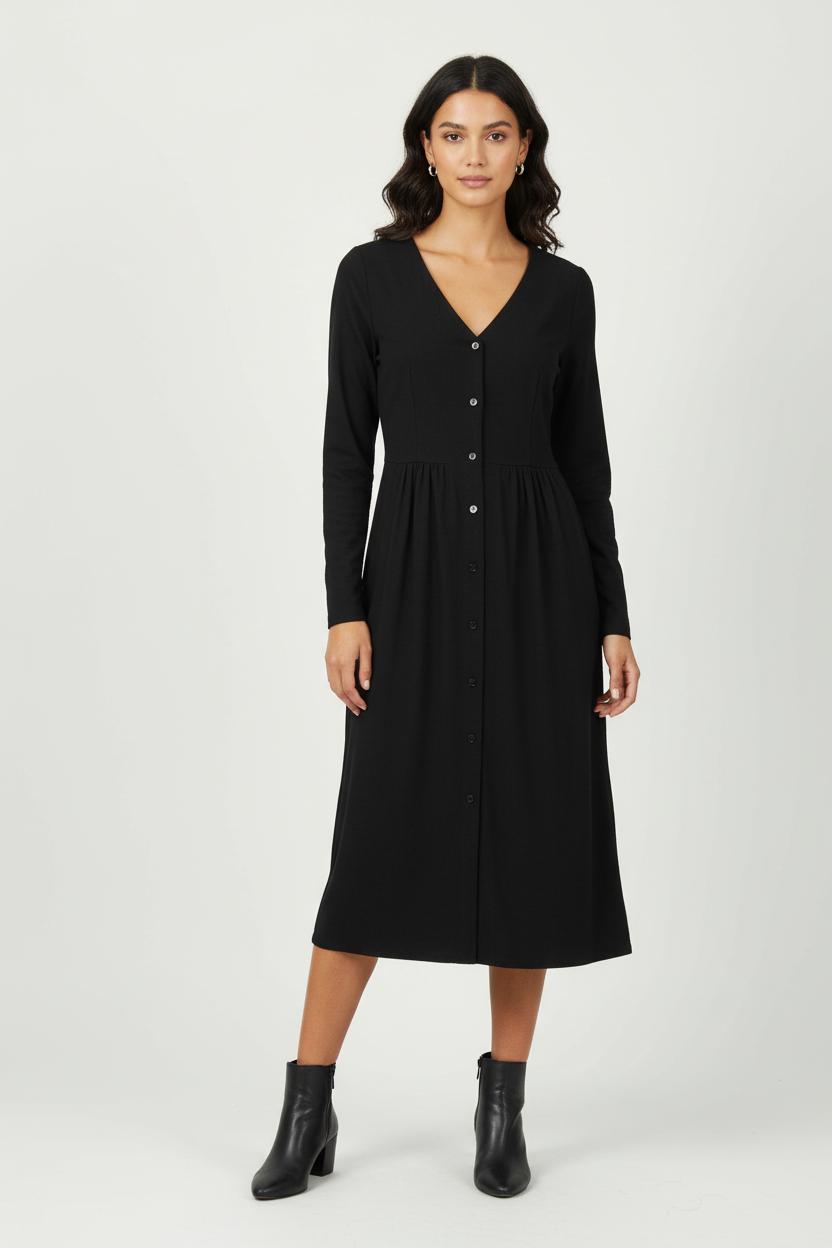 Robe Chemise Noire - Taille S/36 de la marque Karl Marc John | PARAD73851 - Vendu par Paradigme - Image 1