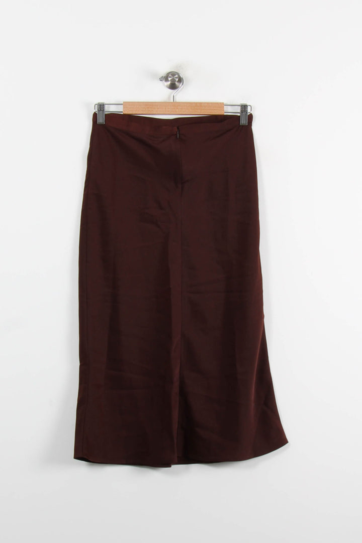 Jupe Midi Marron - Taille L/40 de la marque Karl Marc John | PARAD73854 - Vendu par Paradigme - Image 4