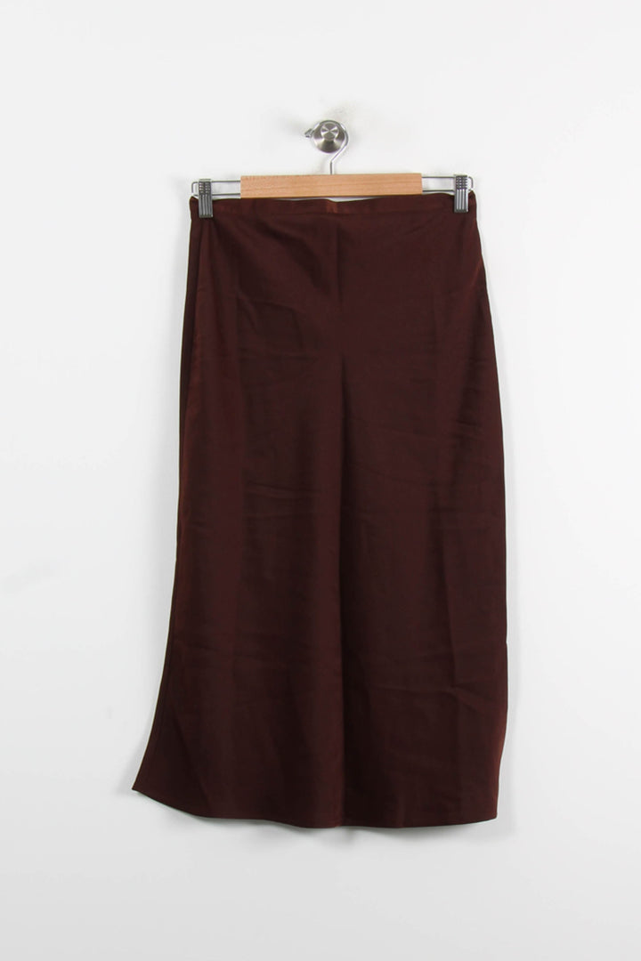 Jupe Midi Marron - Taille L/40 de la marque Karl Marc John | PARAD73854 - Vendu par Paradigme - Image 2