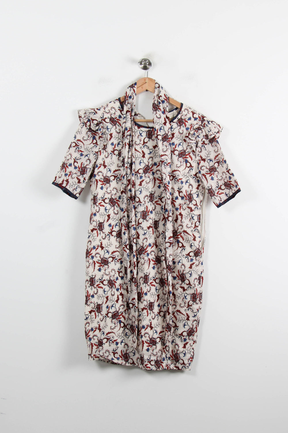 Robe Imprimée Beige et Rouge - Taille XS/34 de la marque Ekyog | PARAD73857 - Vendu par Paradigme - Image 2